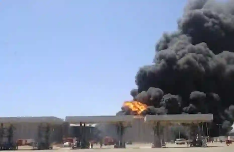 مطار بورتسودان يتعرض للقصف