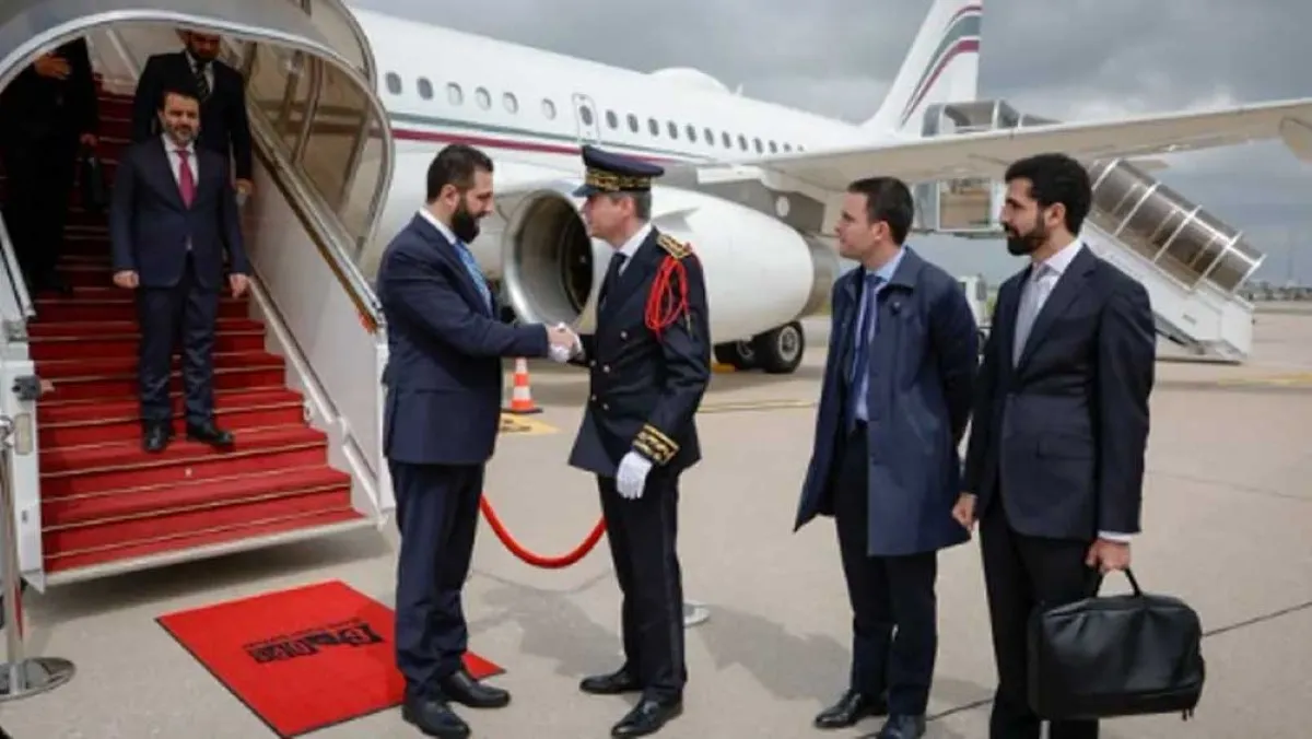 استقبال الشرع على سجادة حمراء