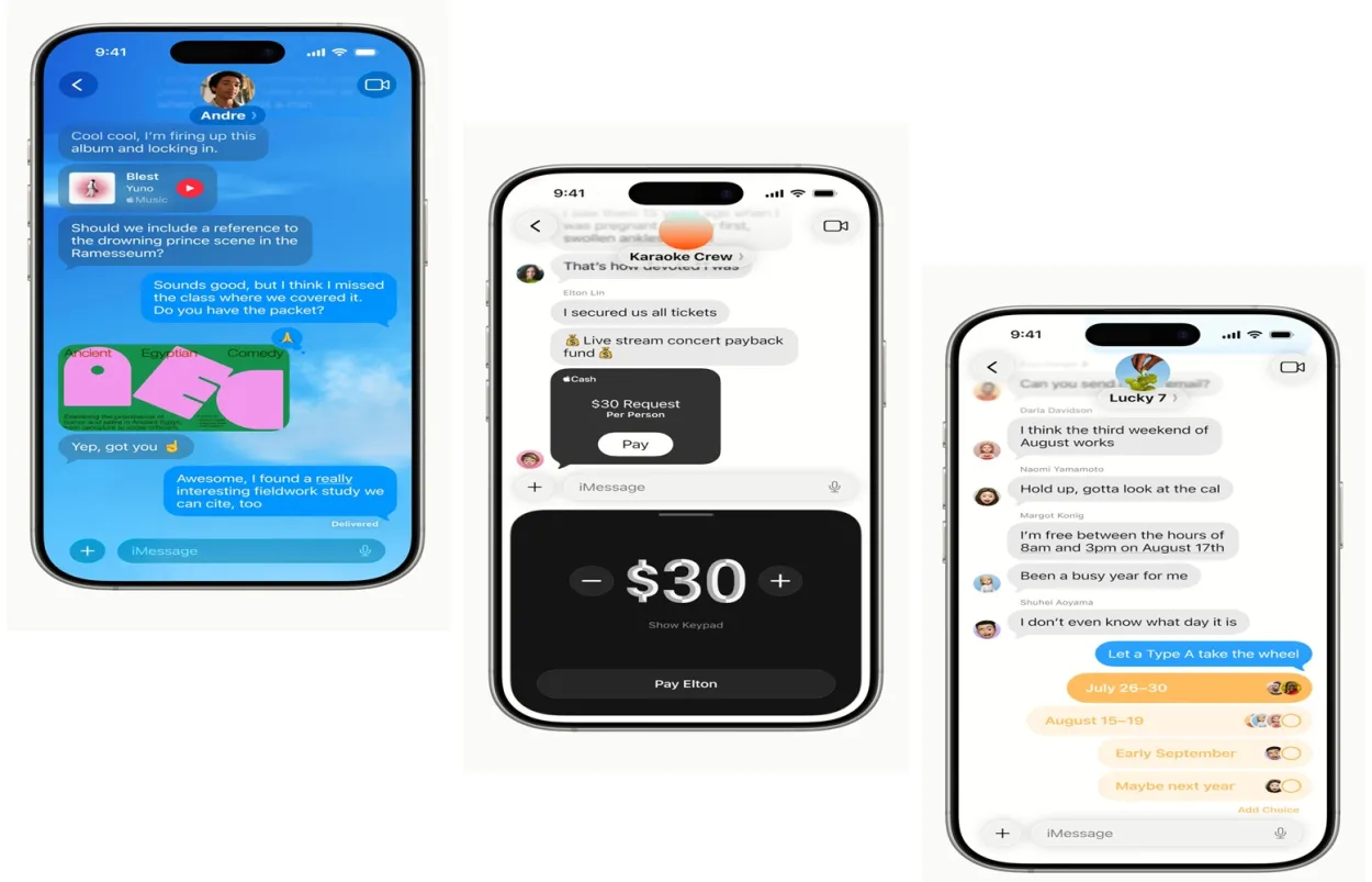 واتساب يعتمد تصميم الزجاج السائل لمستخدمي آيفون مع iOS 26