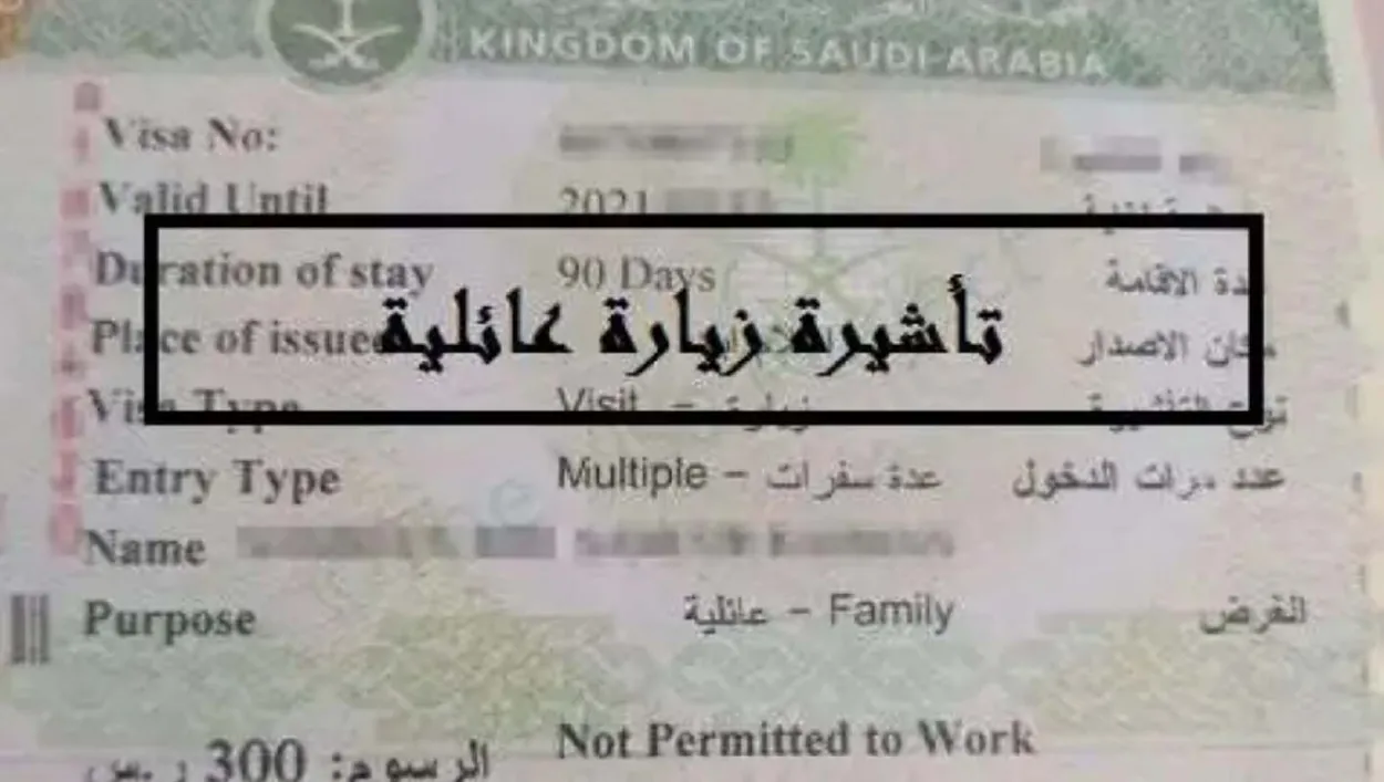 تأشيرة الزيارة العائلية