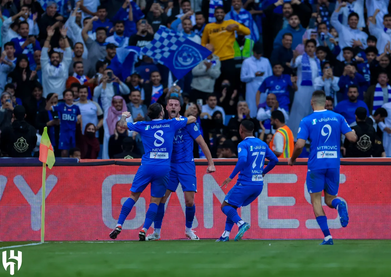 مباراة الهلال ضد الأخدود