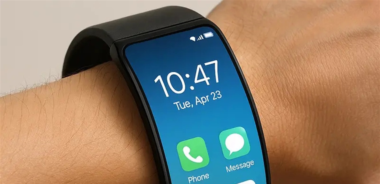 هاتف ذكي يمكن ارتداؤه حول المعصم.